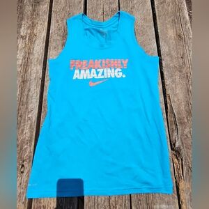 Women's Nike Blue Tank Top Workout Shirt